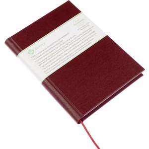 Noktalı Defter - %100 El Yapımı, El Dikişi (İplik Dikiş) Özel Tasarım – 1. Sınıf Hakiki Cilt Bezi ile Ciltlenmiştir. “Benzersiz Ürün” A/5 Bordo