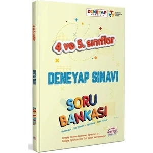 Editör Yayınları 4-5. Sınıf Deneyap Soru Bankası