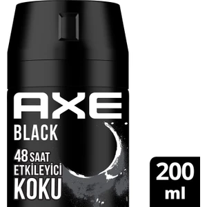 Erkek Sprey Deodorant Black XL 48 Saat Etkileyici Koku 200 ml