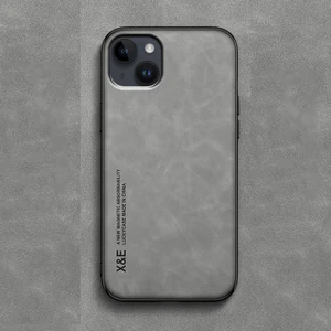 For iPhone 14 Plus Cilt Hissi Manyetik Emme Cep Telefonu Kılıfları (Yurt Dışından)