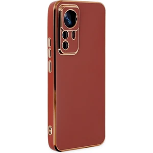 Xiaomi 12 Lite Kılıf Bark Parlak Kenarlı Silikon + Ekran Koruyucu