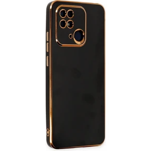 Xiaomi Poco C40 Kılıf Bark Parlak Kenarlı Silikon + Ekran Koruyucu