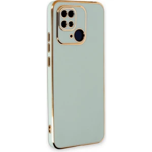 Xiaomi Poco C40 Kılıf Bark Parlak Kenarlı Silikon + Ekran Koruyucu