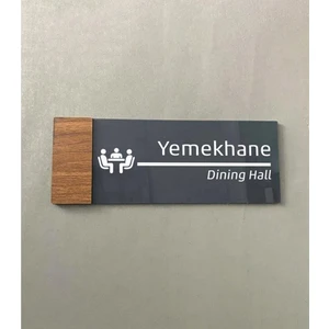 Smartad Wooden Serisi Yemekhane Kapı Isimliği Wsym0