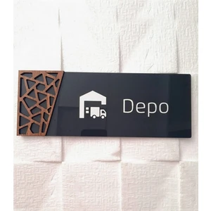 Smartad Wooden Serisi Depo Kapı Isimliği Wsdki1