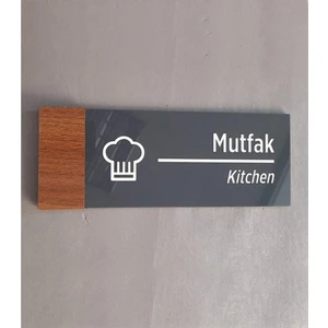 Smartad Wooden Serisi Mutfak Yönlendirme Tabelası Wsmuyt1