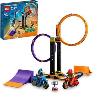 City Dönen Gösteri Yarışması 60360 - 6 Yaş ve Üzeri Çocuklar için 1 veya 2 Oyunculu Gösteri Motosikleti ve Minifigür İçeren Yaratıcı Oyuncak Yapım Seti (117 Parça)