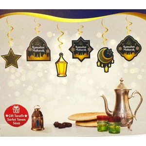 6 Lı Tavan Süsü Ramadan Mubarak