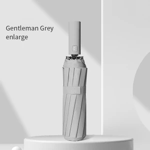 12 Kaburga Otomatik Uv Şemsiye - Gri (Yurt Dışından)