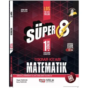 Nitelik Yayınları 8. Sınıf Süper Matematik Soru 1. Dönem Tekrar Kitabı
