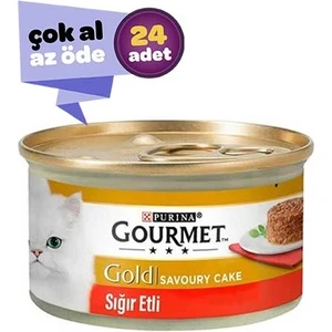 Gold Sığır Etli Yetişkin Kedi Konservesi 24x85gr (24lü)