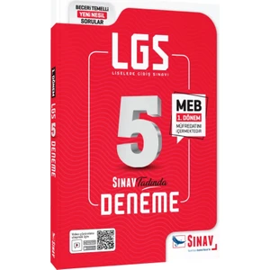 Sınav Yayınları 8. Sınıf LGS 1. Dönem 5 Deneme