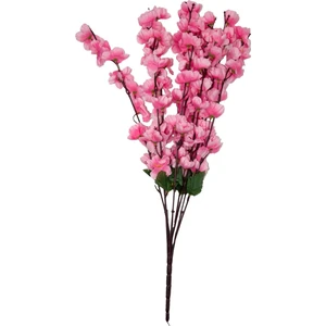 Güleç Yapay Çiçek Yapay Bahar Dalı 9'lu Pembe
