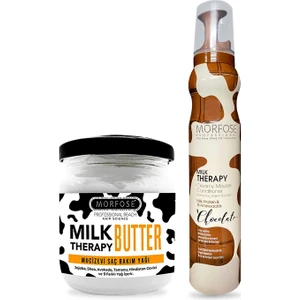 Milk Therapy Saç Köpüğü Chocolate 200 Ml+Milk Therapy Butter Yağ Içeren Mucizevi Saç Bakım Kremi