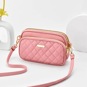 Orta Yaşlı Küçük Çanta Kadın 2022 Ilkbahar ve Yaz Yeni Moda Çapraz Omuz Çantası Kadın Yabancı Gaz Çok Katmanlı Yumuşak Deri Anne Omuz Çantası Gelgit (Yurt Dışından)