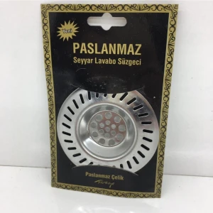 Paslanmaz Lavabo Süzgeci 7 cm