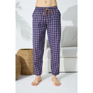 Poplin Tek Alt Ekose Erkek Pijama 17310