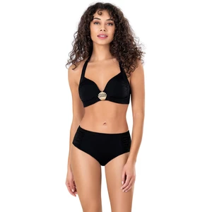 Kadın Deniz Kabuğu Aksesuarlı Siyah Bikini Takımı