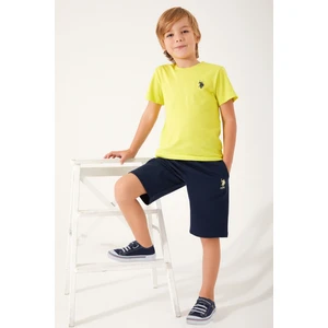 U.S. Polo Assn. Live Naturals Sarı Erkek Çocuk Bermuda Takım