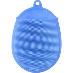 Bebek Duş Şampuan Silikon Masaj Fırçası (Mavi) (Yurt Dışından)