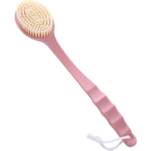 Uzun Saplı Banyo Fırçası Yumuşak Saç Banyo Fırçası Masaj Arka Fırça (Pembe) (Yurt Dışından)