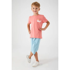 Just Surf Pembe Erkek Çocuk Kapri Takım