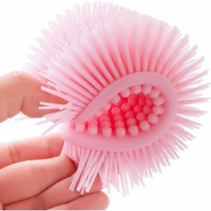 2 Adet Silikon Kafa Duş Masaj Fırçası Yumuşak Bebek Banyo Fırçası (Pembe) (Yurt Dışından)