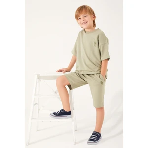 U.S. Polo Assn. The Shape Of The Tiny Yeşil Erkek Çocuk Bermuda Takım