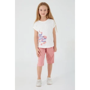 Good Things Will Krem Kız Çocuk Kapri Takım