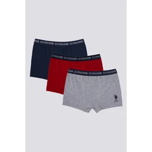 U.S. Polo Assn. Stripped Lacivert Erkek Çocuk Boxer