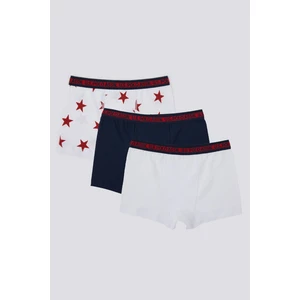 U.S. Polo Assn. Beyaz Erkek Çocuk 3'lü Boxer