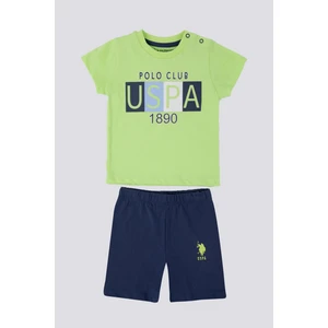 U.S. Polo Assn. Care Yeşil Bebek T-shirt Takım