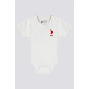 U.S. Polo Assn. Inner Peace Krem Bebek Body Zıbın