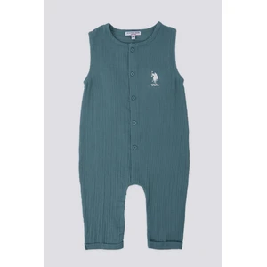 U.S. Polo Assn. Sweet Soft Yeşil Bebek Tulum