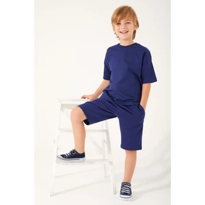 U.S. Polo Assn. The Shape Of The Tiny Lacivert Erkek Çocuk Bermuda Takım