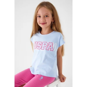 U.S. Polo Assn. Tiny Sea Blue Mavi Kız Çocuk Kapri Takım