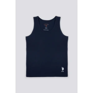 U.S. Polo Assn. Solid Color Lacivert Erkek Çocuk 2'li Atlet