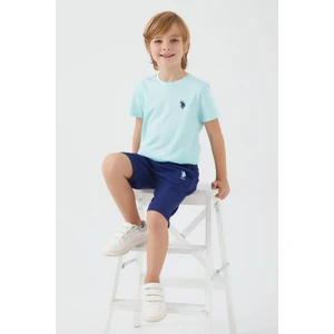 U.S. Polo Assn. Live Naturals Açık Mavi Erkek Çocuk Bermuda Takım