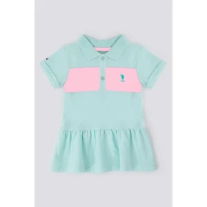 U.S. Polo Assn. Weaving A Frill Skirt Açık Yeşil Bebek Elbise