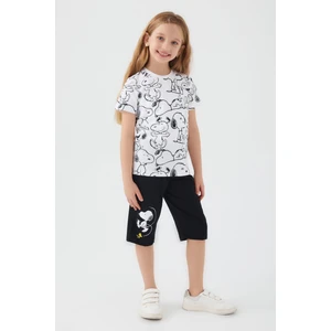 Sweet Cute Beyaz Kız Çocuk Kapri Takım