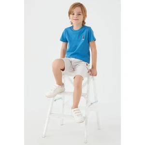 U.S. Polo Assn. Light Blue Mavi Erkek Çocuk Bermuda Takım