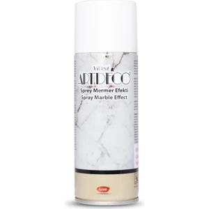 Akrilik Sprey Boya Mermer Efekti Beyaz 200  Ml