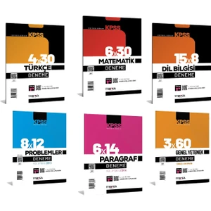 Marka Yayınları 2024 KPSS Genel Yetenek Deneme Sınavı Seti Tamamı Video Çözümlü 6 Parça