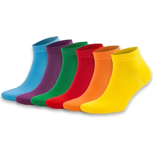 Unisex Renkli Patik 6'lı