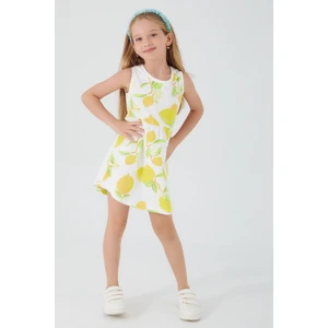 Lemon Branch Krem Kız Çocuk Elbise10