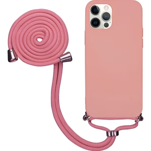 Apple iPhone 14 Pro Uyumlu Kılıf Silikon Boyundan Askılı Ipli Lansman Kapak Renkli Tpu