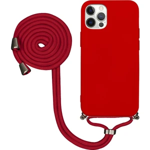 Apple iPhone 14 Pro Uyumlu Kılıf Silikon Boyundan Askılı Ipli Lansman Kapak Renkli Tpu