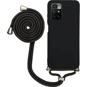 Xiaomi Redmi 10C Uyumlu Kılıf Silikon Boyundan Askılı Ipli Lansman Kapak Renkli Tpu