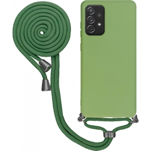 Samsung Galaxy A72 5g A726 Uyumlu Kılıf Silikon Boyundan Askılı Ipli Lansman Kapak Renkli Tpu