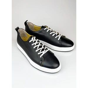 Hakiki Deri Siyah Erkek Sneaker